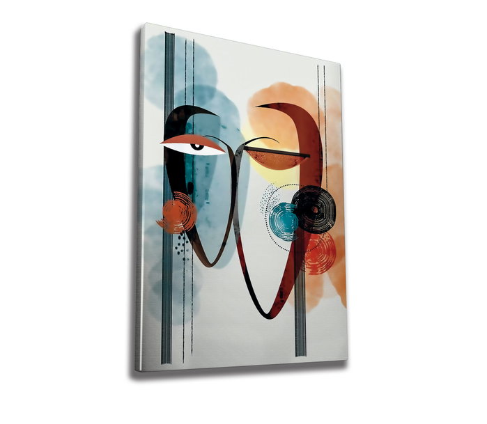 Wallity Cuadro Decorativo sobre Lienzo Multicolor 70 x 100 cm
